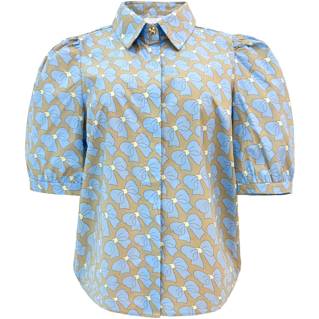 LIBERTÃ dame bluse FLORA - CUTE BOW BLUE